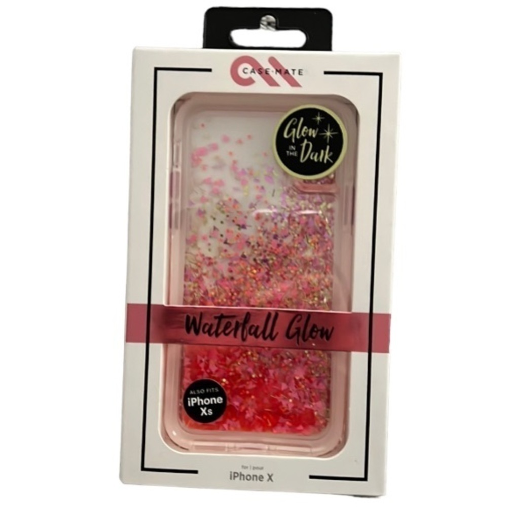NEW!!! CASE-MATE Waterfall Glow Glow in the Dark iPhone X/XS phone case